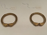 Bracelet (Kada), One of a Pair, Gold