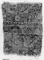 Carpet Fragment, Wool (warp, weft and pile); single-warp (Spanish) knotted pile
