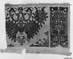 Carpet Fragment, Wool (warp, weft and pile); single-warp (Spanish) knotted pile