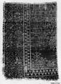 Carpet Fragment, Wool (warp, weft and pile); single-warp (Spanish) knotted pile