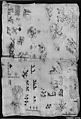 Sampler, Cotton; embroidered in silk