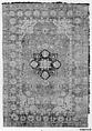 Silk Kashan Carpet, Silk (warp, weft and pile); asymmetrically knotted pile
