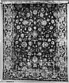 Carpet, Cotton (warp and weft), wool (pile); asymmetrically knotted pile