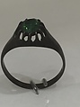 Ring, Silver and emerald