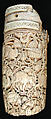 Fragment of an Oliphant, Ivory; carved