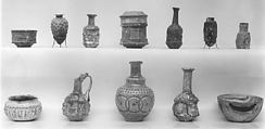 Bottle, Glass; mold blown