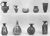 Bottle, Glass; mold blown