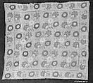 Square, Linen; embroidered in silk