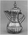 Coffee Pot, Silver, parcel-gilt