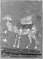 Composite Camel with Attendant, Opaque watercolor and ink on paper