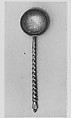 Spoon, Silver, parcel-gilt
