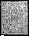 Hanging, Silk embroidery on cotton; couching, chain, satin, and buttonhole stitches