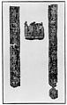 Square with Holy Warriors Spearing a Serpent, Silk