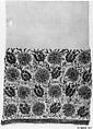 Towel, Cotton, silk, metal wrapped thread