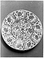 Dish, Stonepaste; painted and glazed
