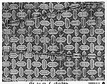 Textile with Cartouche Design, Silk, metal wrapped thread; lampas (kemha)