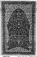 Pashmina Carpet with Gateway-and-Millefleur Pattern, Cotton (warp and weft), pashmina wool (pile); asymmetrically knotted pile