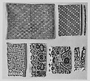 Joined Fragments, Linen, silk, metal wrapped thread; plain weave, embroidered