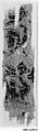 Textile Fragment, Linen, wool; plain weave, tapestry weave