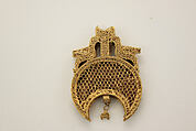Necklace Centerpiece, Gold, glass