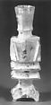 Bottle, Glass; wheel-cut