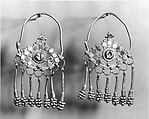 Earrings, Gold