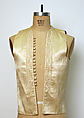 Ensemble, Silk; woven and trimmed with silk braid appliqué