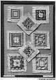 Square, Cotton, silk, metal wrapped thread; plain weave, embroidered