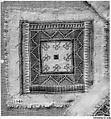 Square, Cotton, silk, metal wrapped thread; plain weave, embroidered