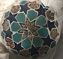 Tile Panel, Mosaic of polychrome-glazed cut tiles on stonepaste body; set into mortar