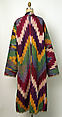 Robe, Silk, cotton; ikat woven