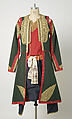 Ensemble, wool, silk, metallic embroidery, linen