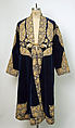 Wedding Coat, Silk, metal wrapped threads, sequins; embroidered