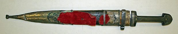 Military Uniform, Wool, cotton, metal wrapped thread, silver, leather, fur, and metal