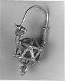 Earring, Gold; filigree and granulation