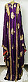 Robe, Silk, metal wrapped thread, sequins; embroidered