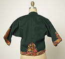 Jacket, Wool, cotton; embroidered