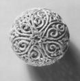 Spherical Bead, Gold; filigree and granulation