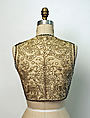 Vest, Silk, metal wrapped thread; embroidered