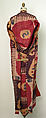 Cloak, Silk, cotton, metal wrapped thread; ikat woven