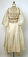 Ensemble, Wool, silk, metal, leather; embroidered