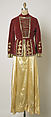 Ensemble, Silk, cotton, metal wrapped thread