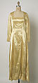 Ensemble, Silk, cotton, metal wrapped thread
