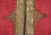 Coat, Silk, metal wrapped thread; quilted