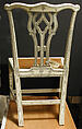 Chair (One of Set of Four), Fruitwood, ivory, and cane