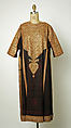 Robe, Silk, cotton, metal wrapped thread; embroidered