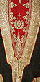 Wedding ensemble, silk, cotton, metallic thread
