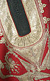 Wedding ensemble, silk, cotton, metallic thread