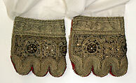 Wedding ensemble, silk, cotton, metallic thread
