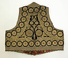 Wedding ensemble, silk, cotton, metallic thread